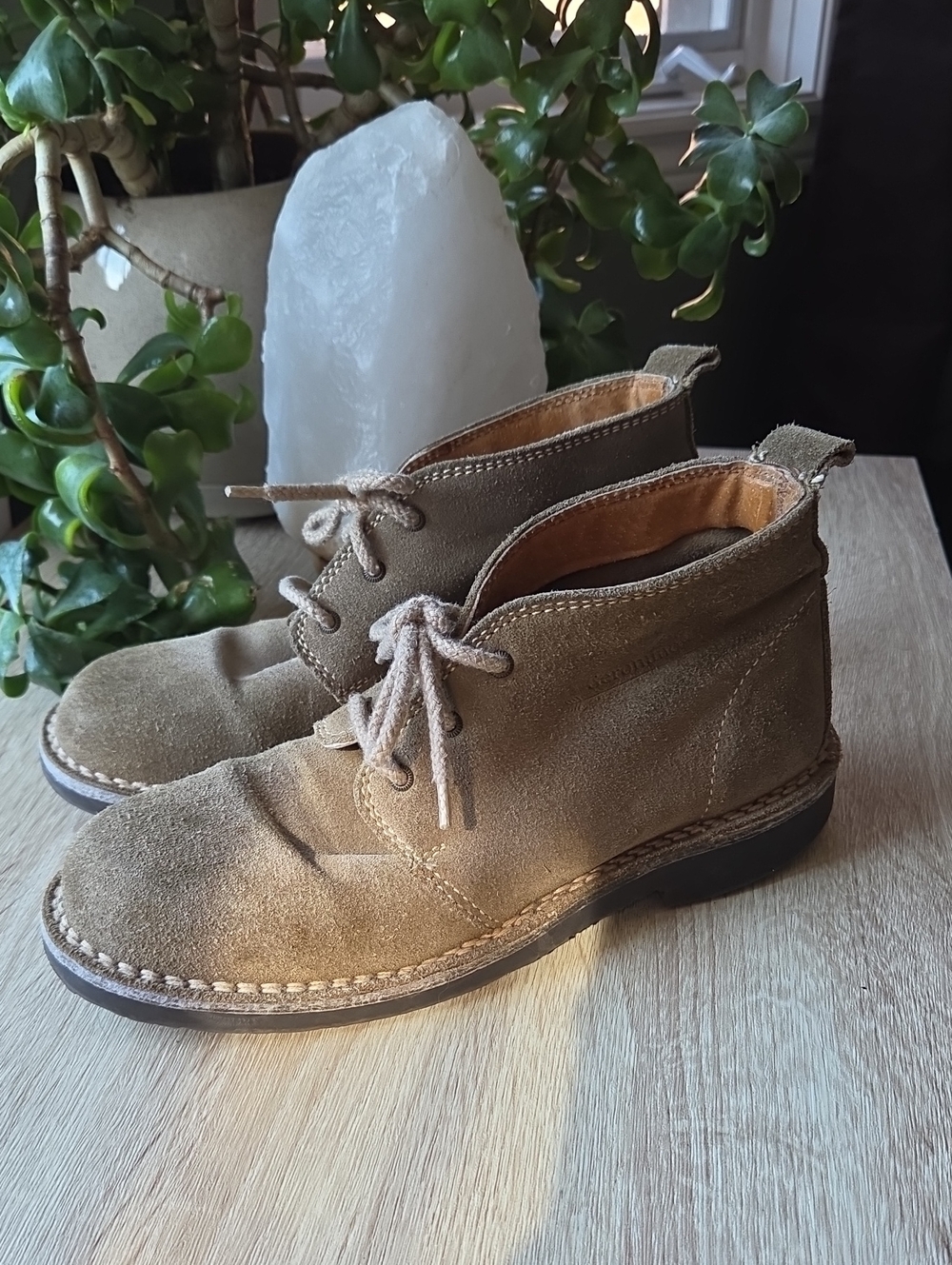 Vintage Pilot Suede Geronimo Lace Up Chukka Boots